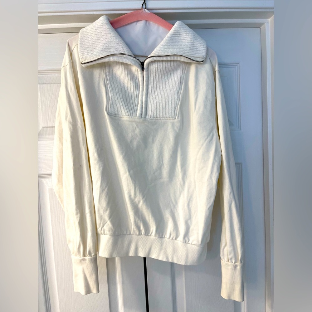 Grey State half zip sweatshirt